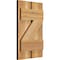 Ekena Millwork Spaced Board-n-Batten Shutters w/Z-Bar, Rough Sawn Western Red Cedar, 11 1/4W x 18H, PR RBS06Z11X018RWR - alternate 4